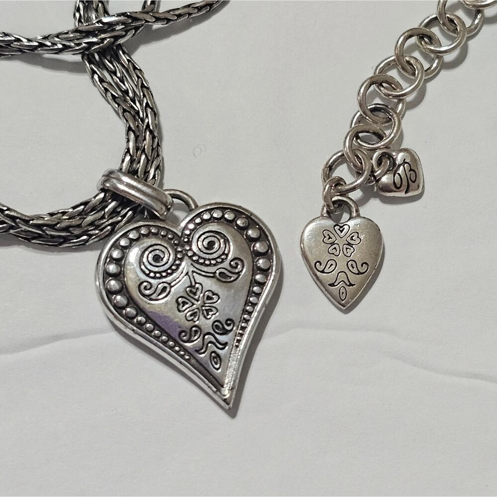 Brighton‎ Ophelia Multi Strand Etched Heart Necklace